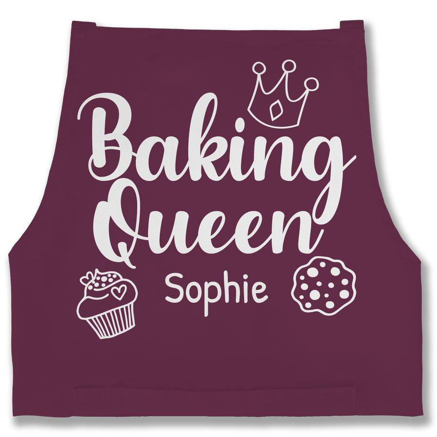 Shirtracer Baking Queen Backkönigin mit Name Shirts & Mehr Shirtracer Auslauf