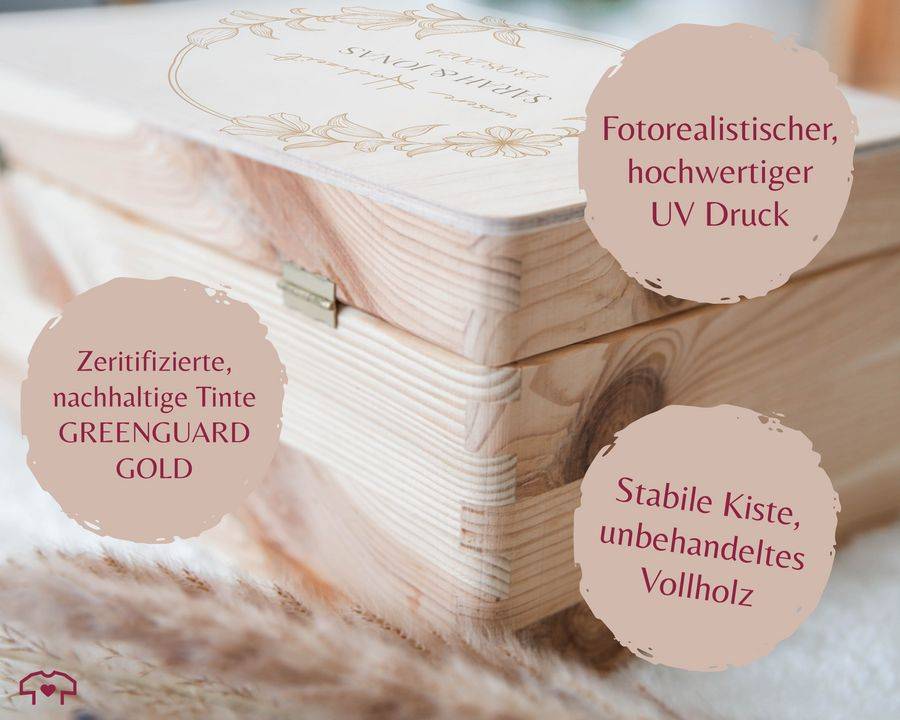 Shirtracer Unsere Hochzeit Erinnerungsbox Box Hochzeit Hochzeitgeschenk Box Shirtracer Blitzverkäufe