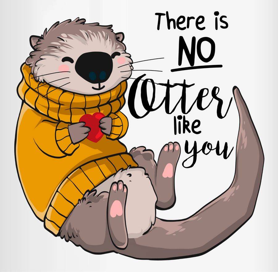 Shirtracer There is no Otter like you: Tshirt Turnbeutel Shirtracer Limitierter Zeitrabatt