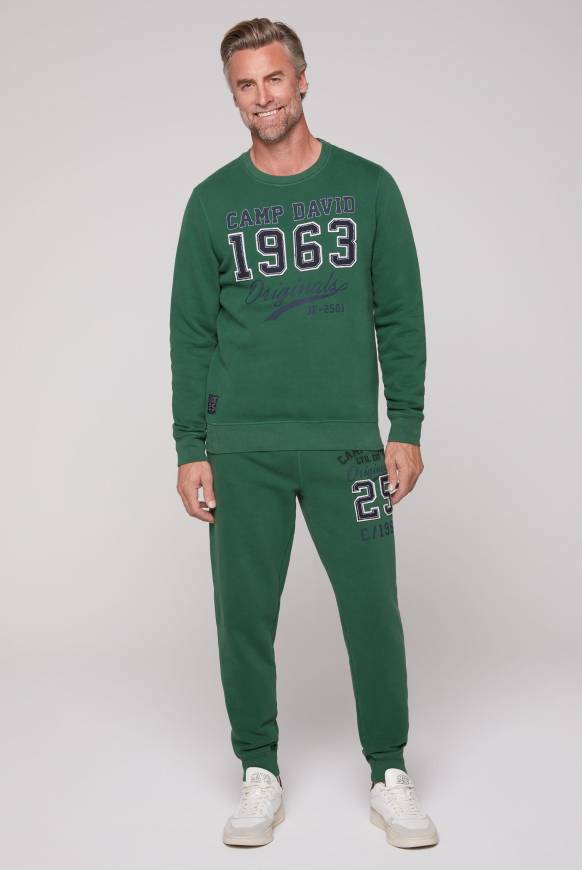 ﻿Soccx Sweatshirt mit Artwork im Retro-Style raw green Letzte 3 Tage