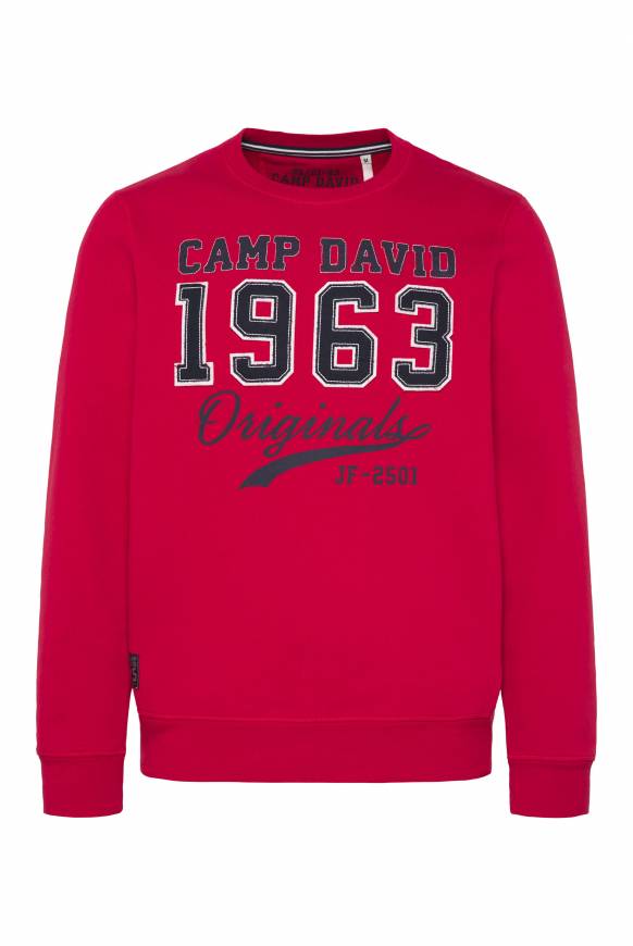 Soccx Sweatshirt mit Artwork im Retro-Style royal red Zeitbegrenzte Promotion