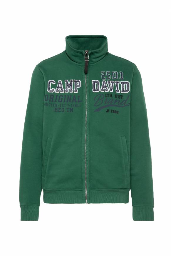 Soccx Sweatjacke mit Artwork im Retro-Style raw green Bis zu 65% Rabatt