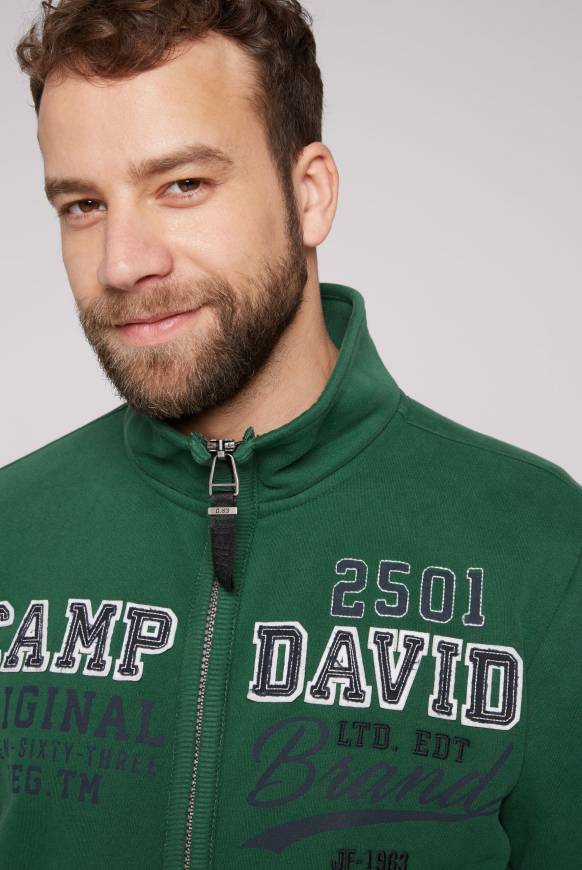 Soccx Sweatjacke mit Artwork im Retro-Style raw green Bis zu 65% Rabatt