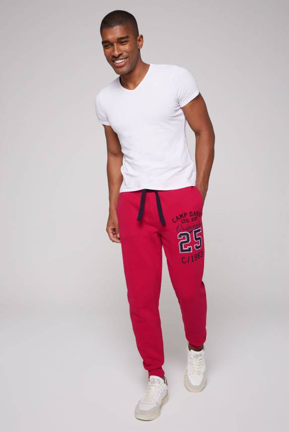 Soccx Jogginghose mit Retro-Artwork royal red Bis zu 55% Rabatt