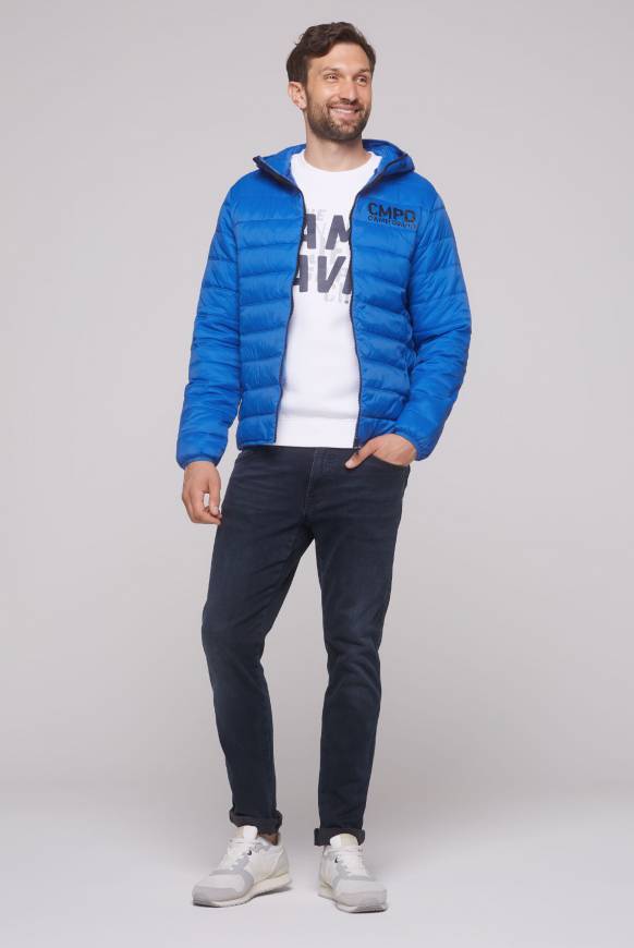 Soccx Leichte Steppjacke mit Kapuze flight blue Riesige Rabatte