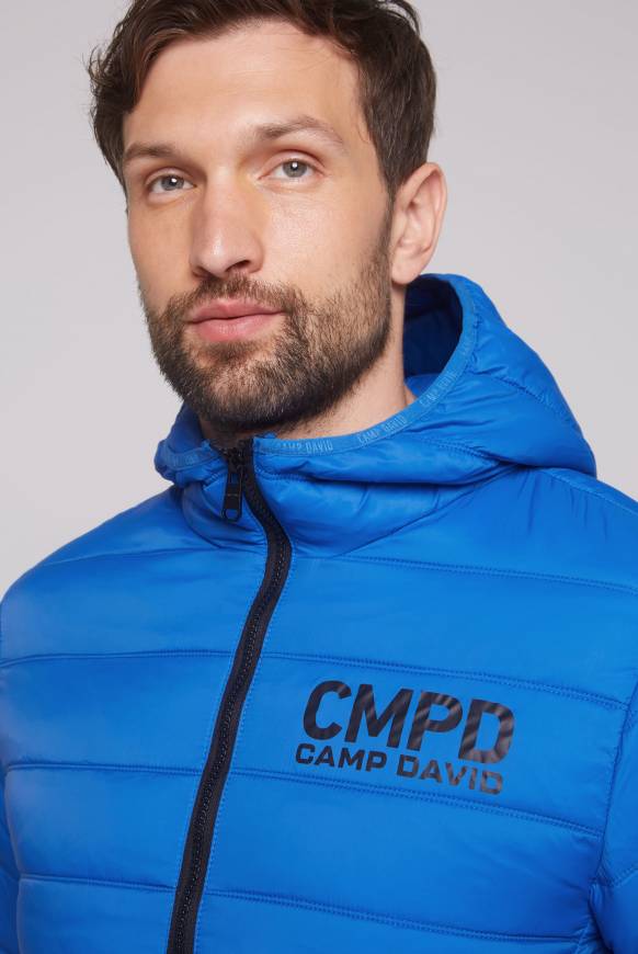 Soccx Leichte Steppjacke mit Kapuze flight blue Riesige Rabatte