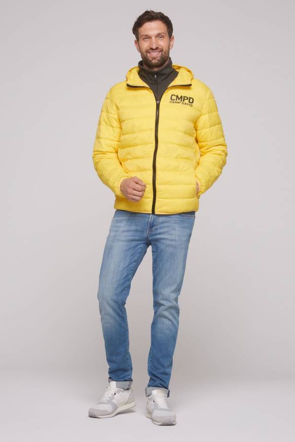 Soccx Leichte Steppjacke mit Kapuze industrial yellow Begrenzt auf 3 Tage