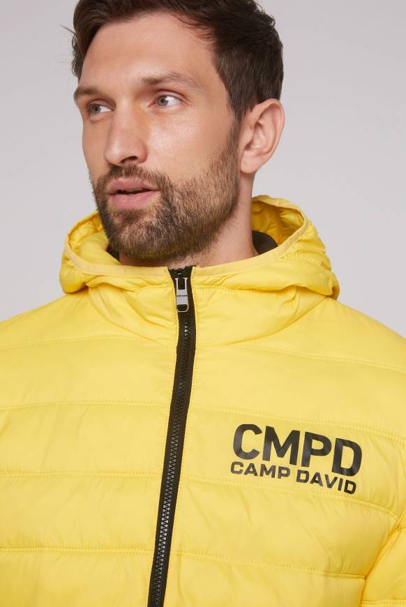 Soccx Leichte Steppjacke mit Kapuze industrial yellow Begrenzt auf 3 Tage