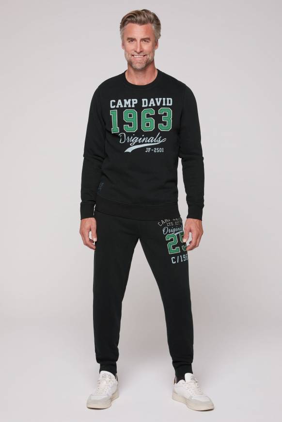 Soccx Sweatshirt mit Artwork im Retro-Style black Black Friday Preise