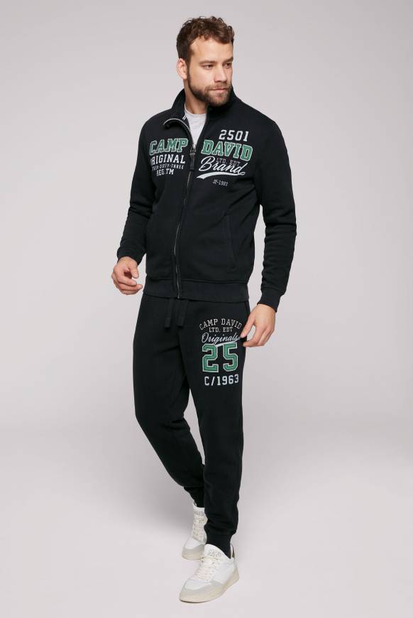 Soccx Sweatjacke mit Artwork im Retro-Style black Online