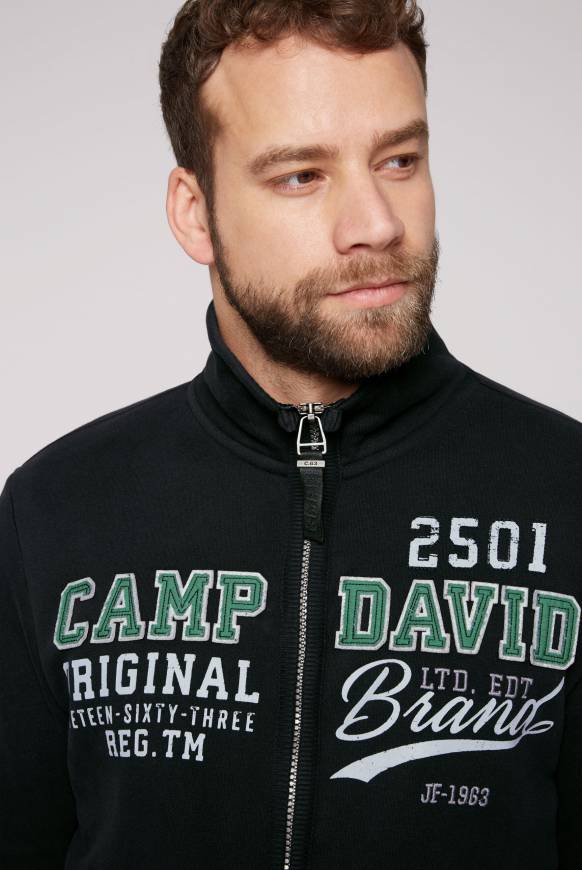 Soccx Sweatjacke mit Artwork im Retro-Style black Online