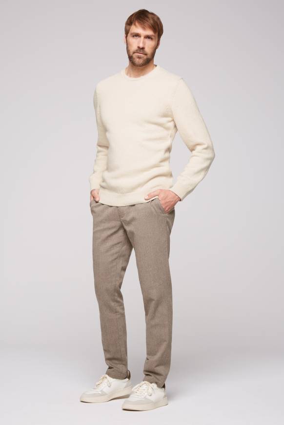 Soccx Pullover mit Rundhalsausschnitt ecru Großer Ausverkauf