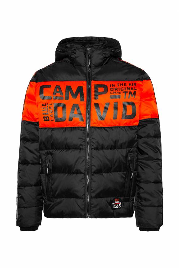 Soccx Winterjacke mit Colour-Blocking und Logo-Design black Saisonschlussverkauf