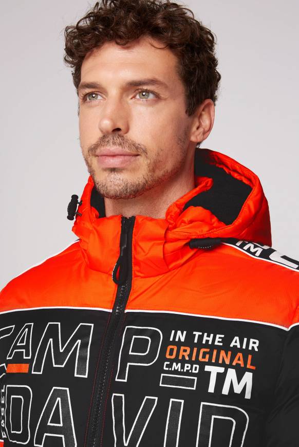 Soccx Winterjacke mit Colour-Blocking und Logo-Design signal orange Black Friday
