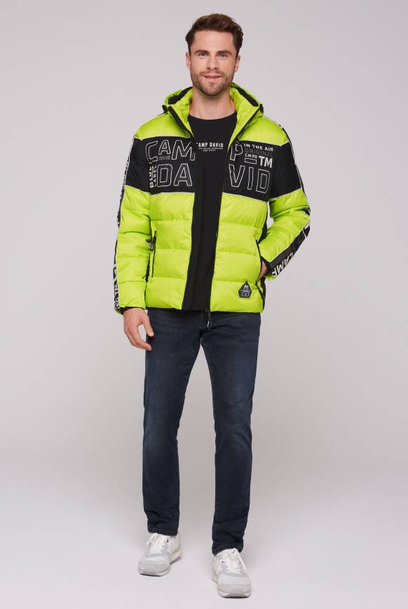 Soccx Winterjacke mit Colour-Blocking und Logo-Design neon kiwi Weihnachtsangebot