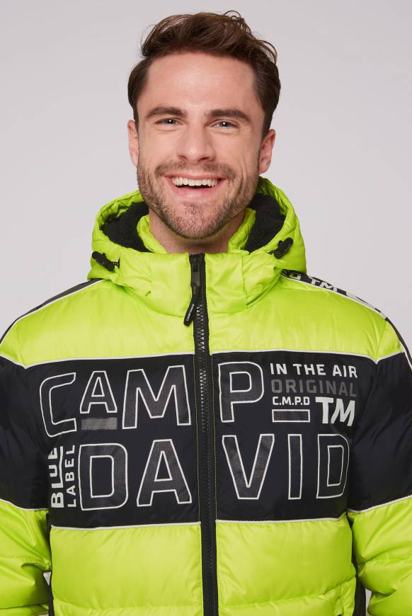 Soccx Winterjacke mit Colour-Blocking und Logo-Design neon kiwi Weihnachtsangebot