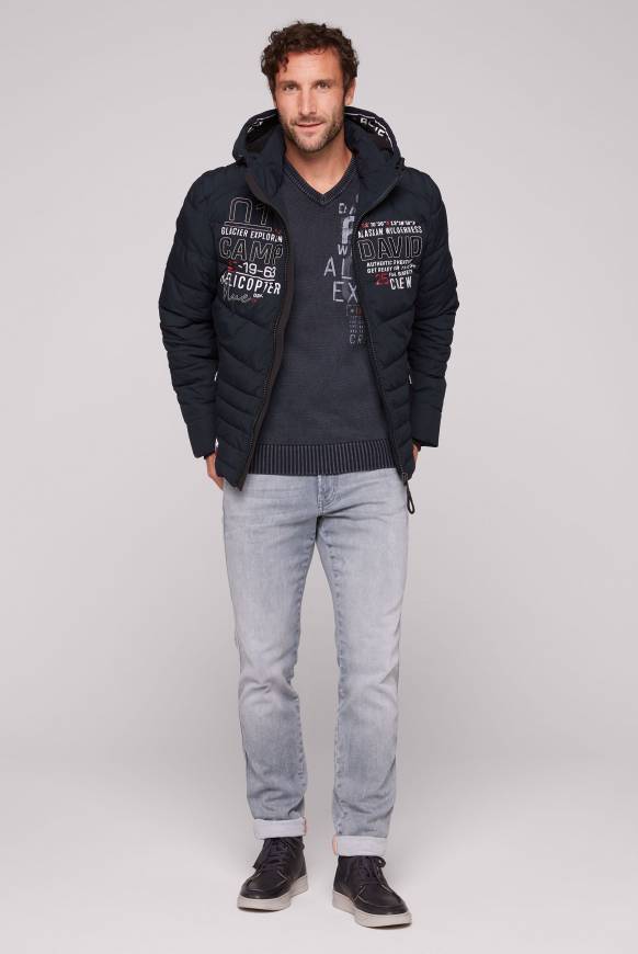 Soccx Winterjacke mit Kapuze im Ski-Design blue navy Top Angebot