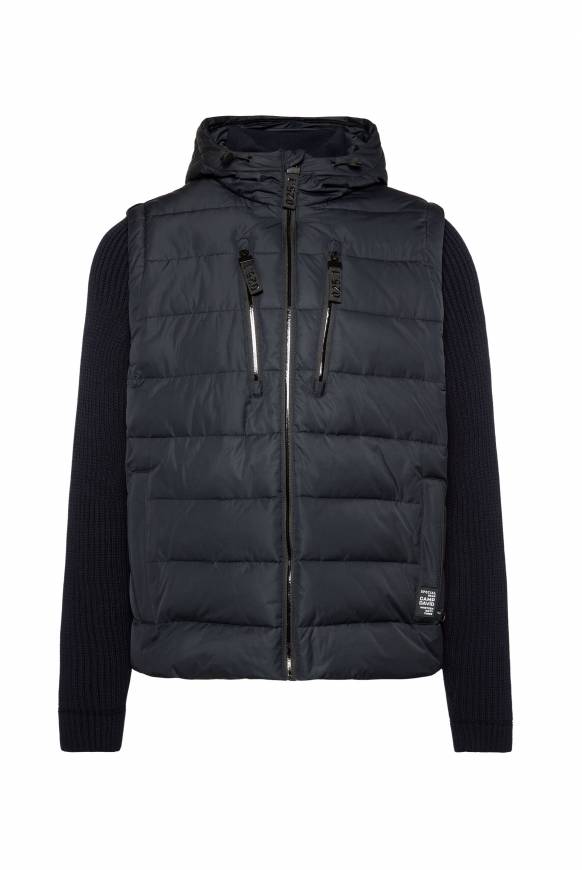 Soccx 2-in-1 Steppweste mit abtrennbaren Ärmeln blue navy Zeitlich begrenztes Angebot