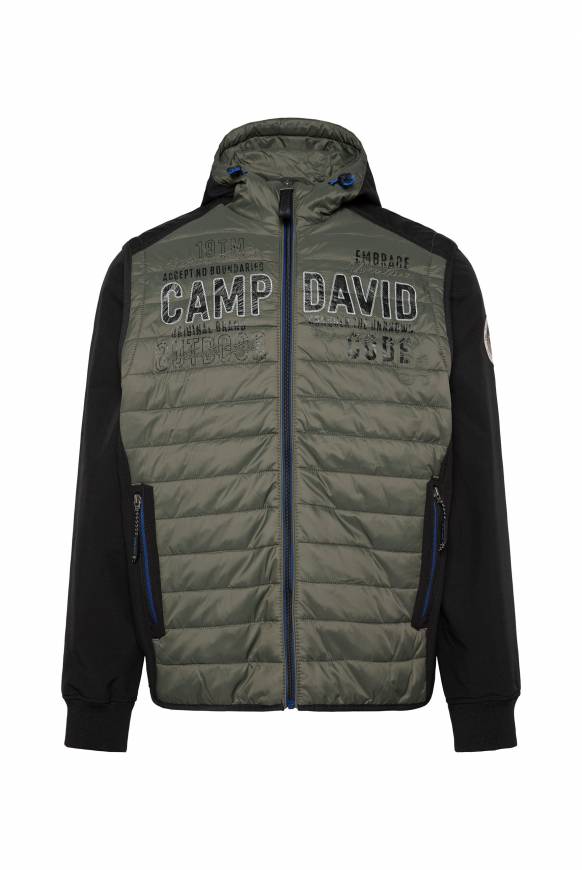 Soccx 2-in-1 Softshelljacke mit abtrennbaren Ärmeln forest khaki / black Neuheiten