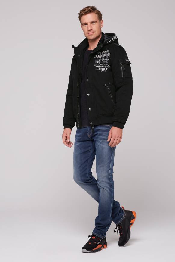 Soccx Winterblouson mit abtrennbarer Kapuze und Artworks black Bestseller