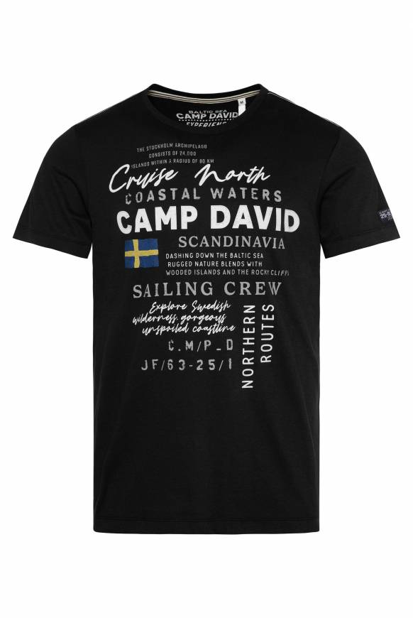 Soccx T-Shirt mit Print Artwork black Wochenangebot