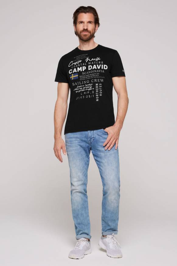 Soccx T-Shirt mit Print Artwork black Wochenangebot