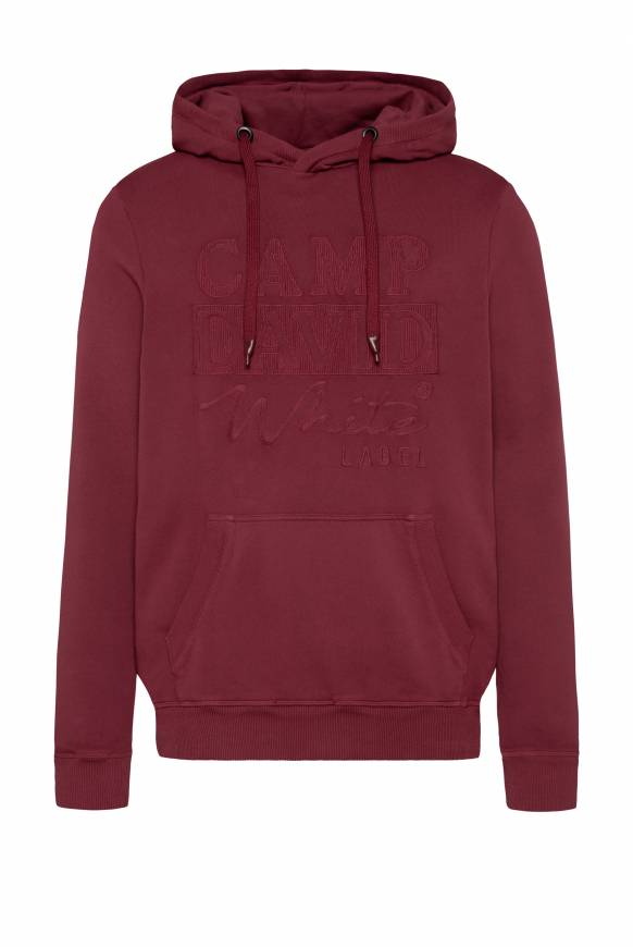 Soccx Hoodie mit tonigem Logo Artwork burgundy Begrenzte Freigabe