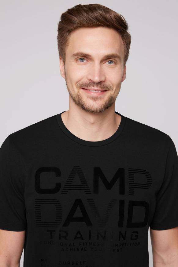 Soccx Sport-T-Shirt mit Artworks black Clearance-Verkauf