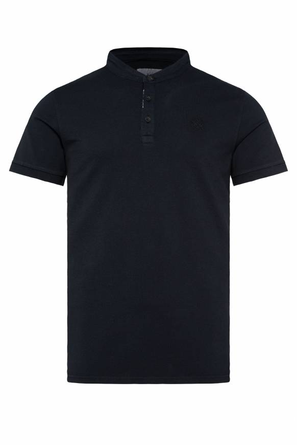 Soccx Henley-Shirt im Polo-Stil blue navy Versandkostenfrei
