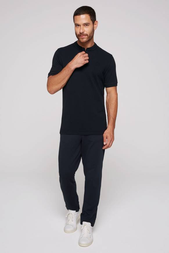 Soccx Henley-Shirt im Polo-Stil blue navy Versandkostenfrei