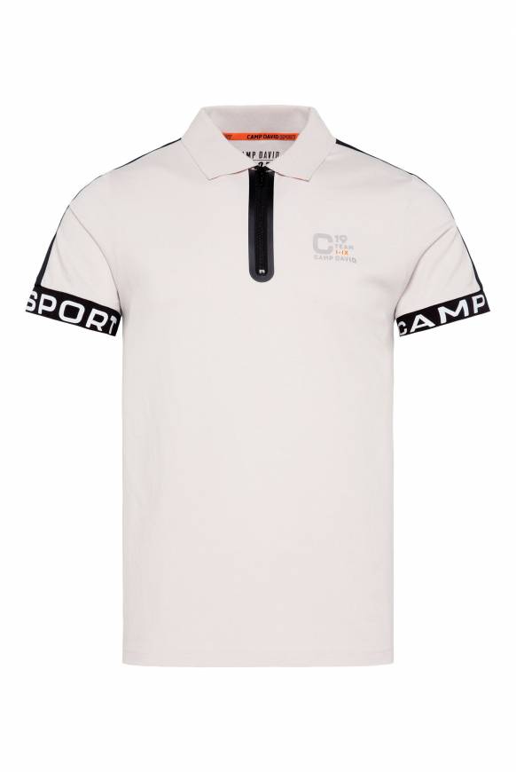 Soccx Poloshirt mit Zipper und reflektierenden Prints shell Begrenztes Angebot