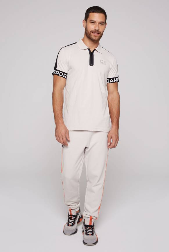 Soccx Poloshirt mit Zipper und reflektierenden Prints shell Begrenztes Angebot