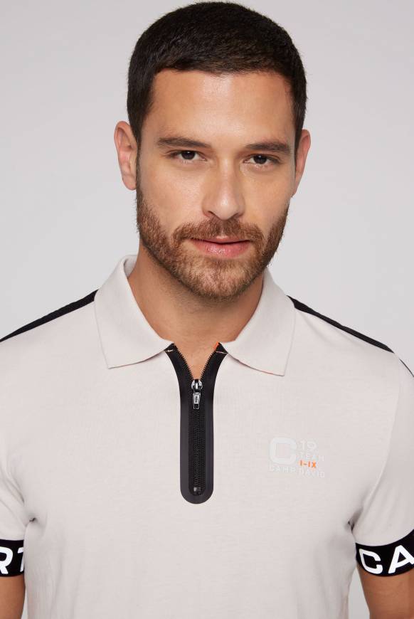 Soccx Poloshirt mit Zipper und reflektierenden Prints shell Begrenztes Angebot
