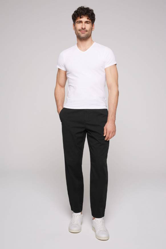 Soccx Hose mit Gummizug-Details black Letzte 3 Tage