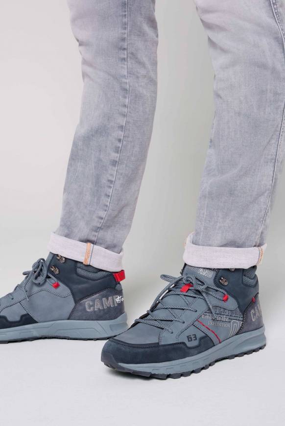 Soccx High Top Hiking Sneaker mit Logo Artworks nordic blue im Angebot