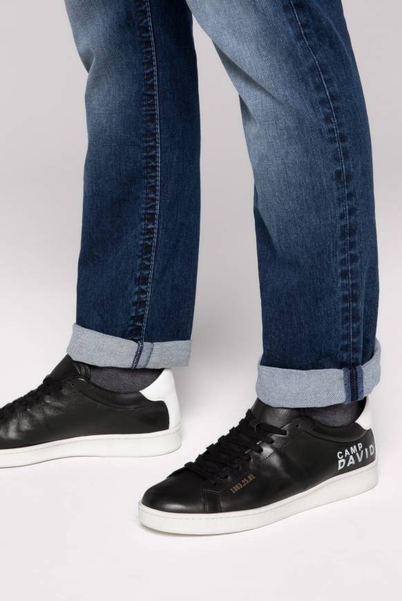 Soccx Sneaker aus Leder mit Logo Prints black Fabrikpreis