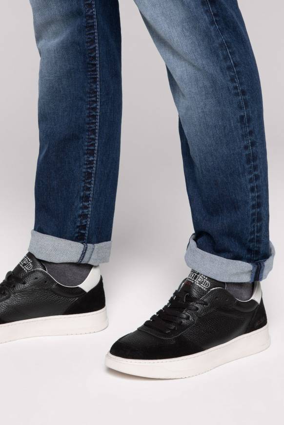 Soccx Premium Sneaker aus Leder black Sonderangebot