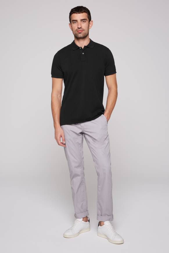 Soccx Basic Pikee-Polo mit Trikotkragen black Vatertagsangebot