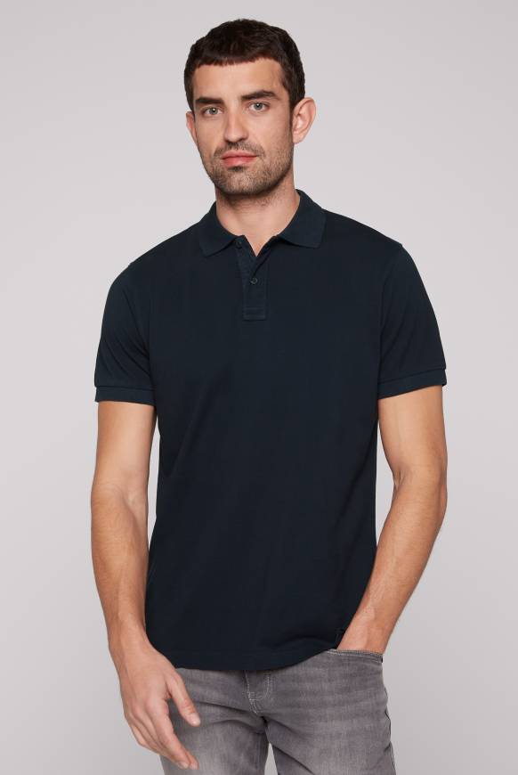Soccx Basic Pikee-Polo mit Trikotkragen blue navy Jubiläumsangebot