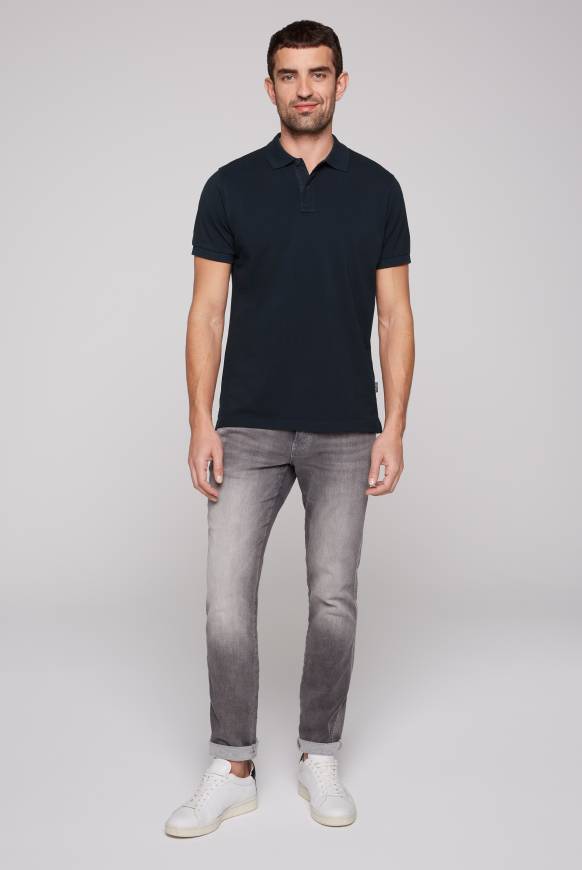 Soccx Basic Pikee-Polo mit Trikotkragen blue navy Jubiläumsangebot