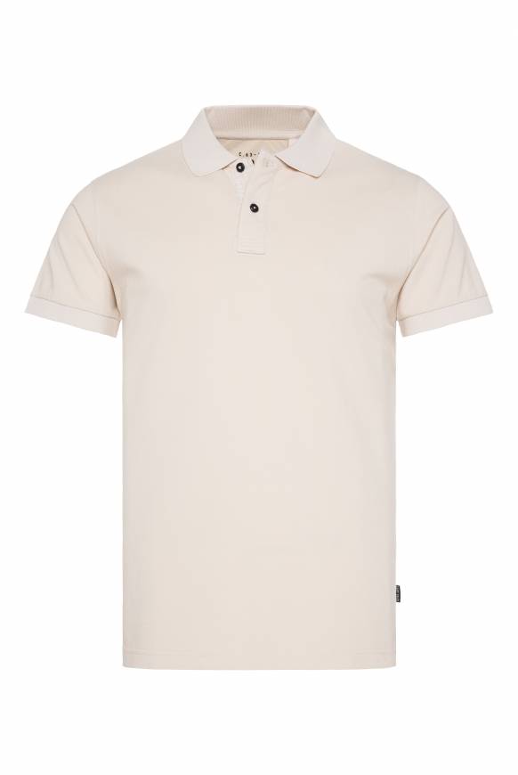 Soccx Basic Pikee-Polo mit Trikotkragen light cappuccino Online Outlet