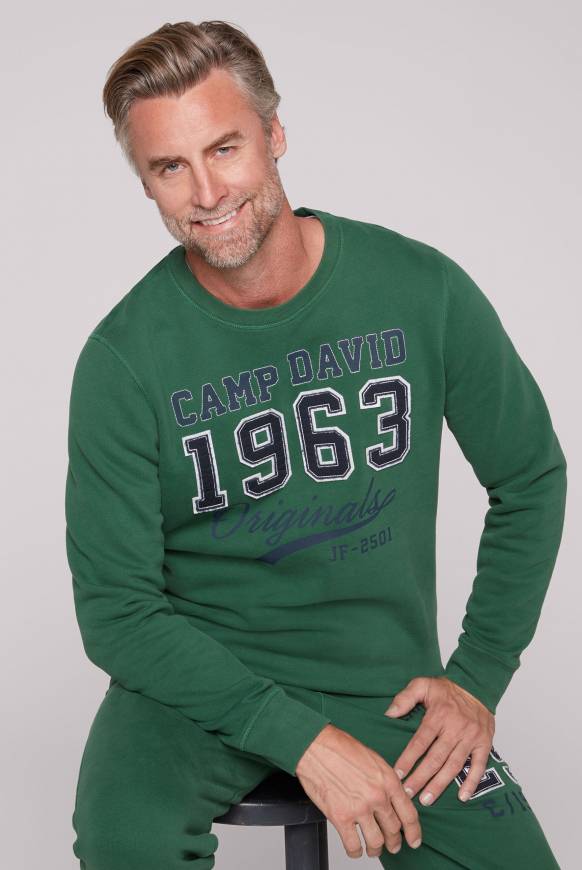 Soccx Sweatshirt mit Artwork im Retro-Style raw green Blitzangebot