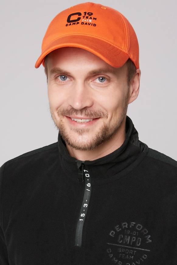 Soccx Base Cap mit Rubber Prints signal orange Black Friday Preise