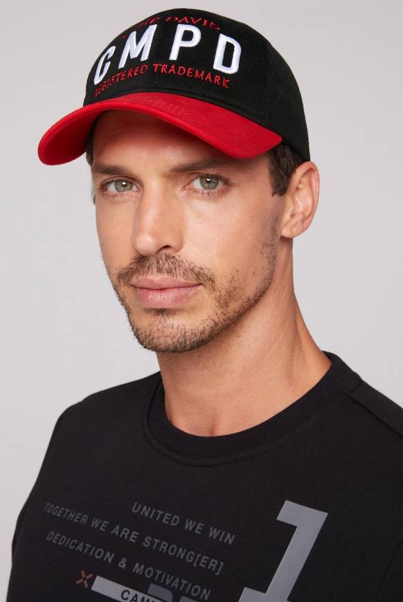 Soccx Base Cap mit Logo Artwork black / red Im Verkauf