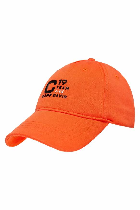 Soccx Base Cap mit Rubber Prints signal orange Limitierter Zeitrabatt