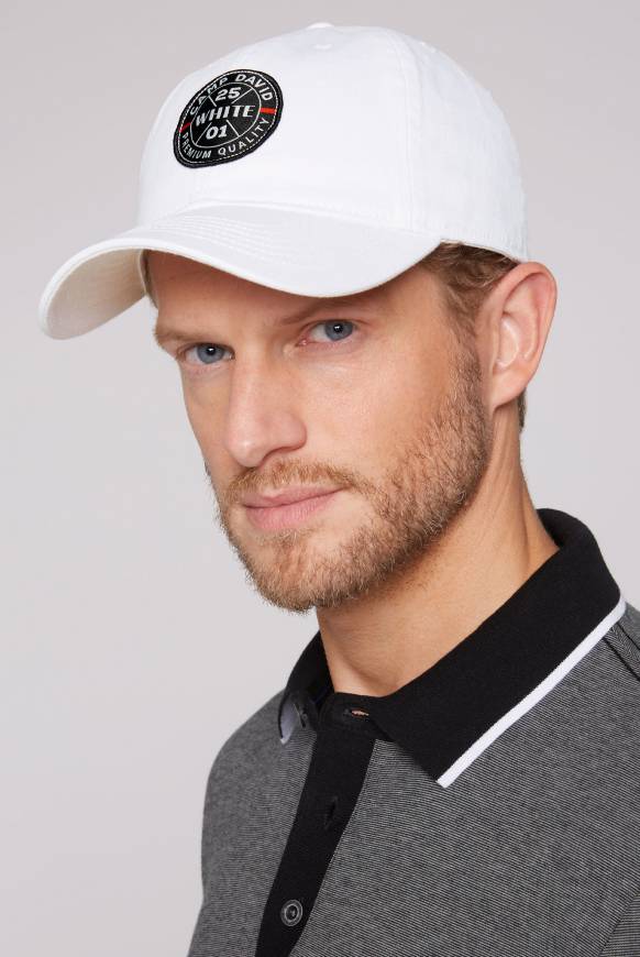 Soccx Base Cap mit Label Patch opticwhite Großer Ausverkauf