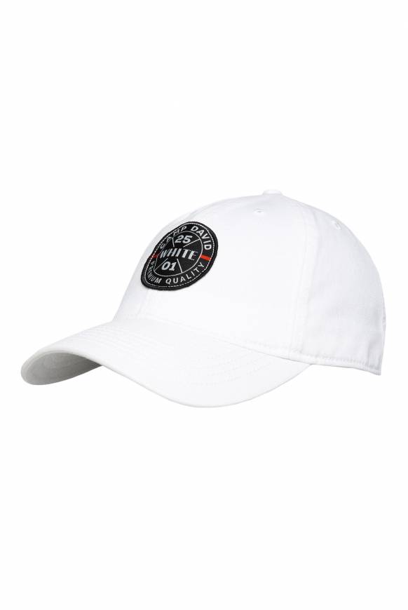 Soccx Base Cap mit Label Patch opticwhite Großer Ausverkauf