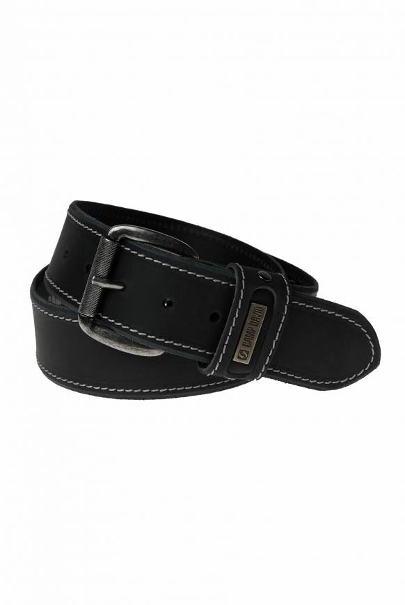 Soccx Ledergürtel black Vatertagsangebot