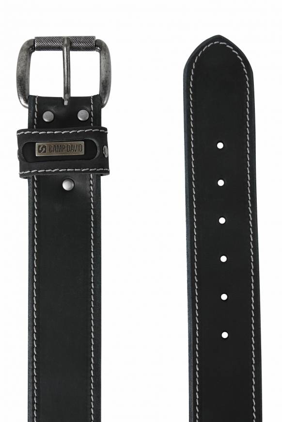 Soccx Ledergürtel black Vatertagsangebot