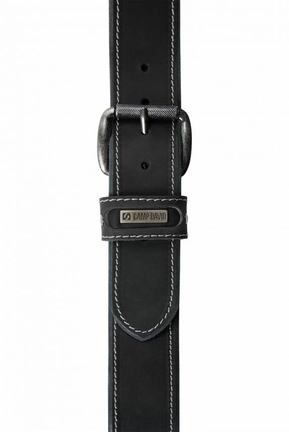 Soccx Ledergürtel black Vatertagsangebot